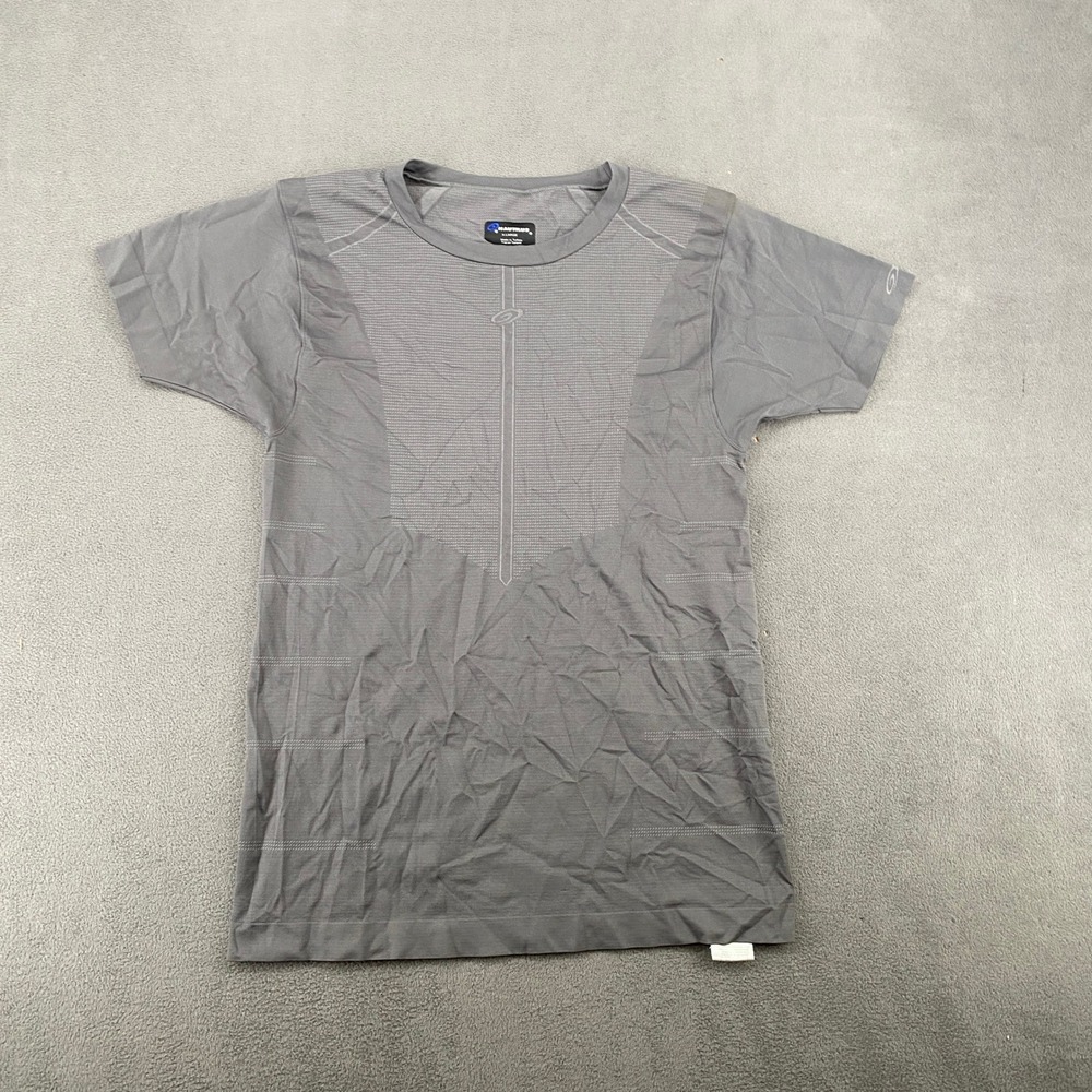 Nautilus Mens XL Gray Short Sleeve Athletic Compression Shirt Training Gym Top